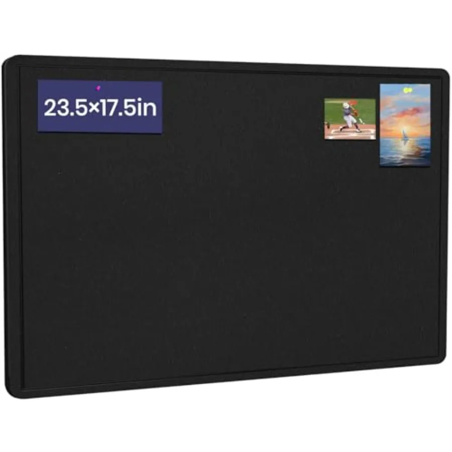 Bullet Board, Cork Board with 20 Pushpin, Felt Cork Board Notice P Board, Self-Adhesive Vision Board Mood Board Foldable Photo