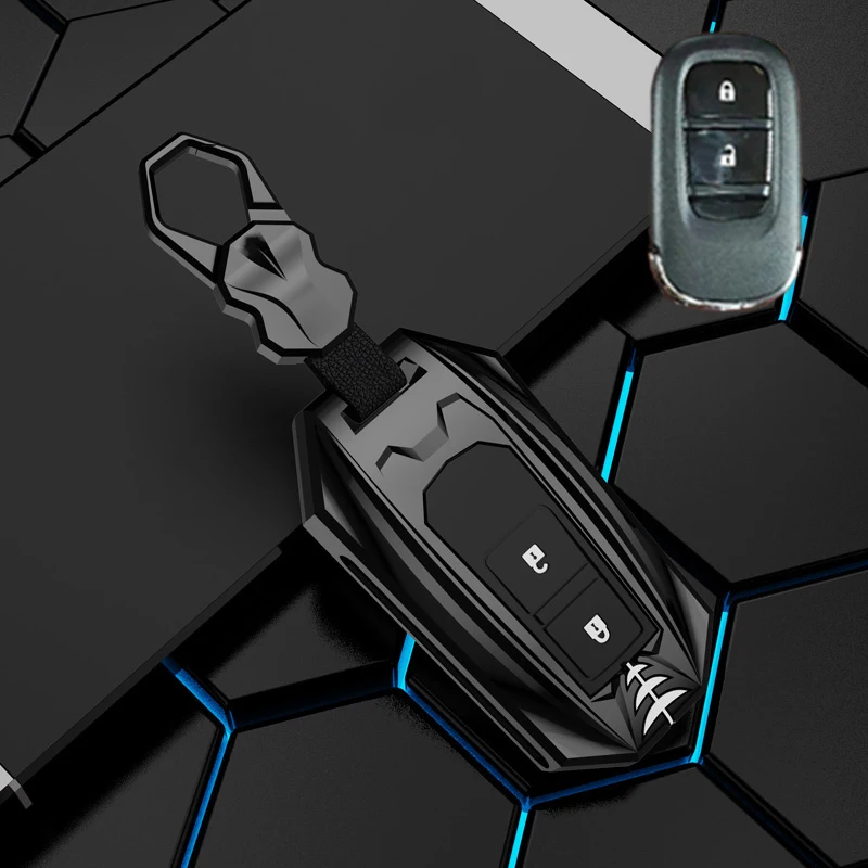 

Zinc Alloy Car Remote Key Case Cover For Honda CRV CR-V Fit Civic Accord HR-V HRV City Odyssey XR-V Shell Holder Protector
