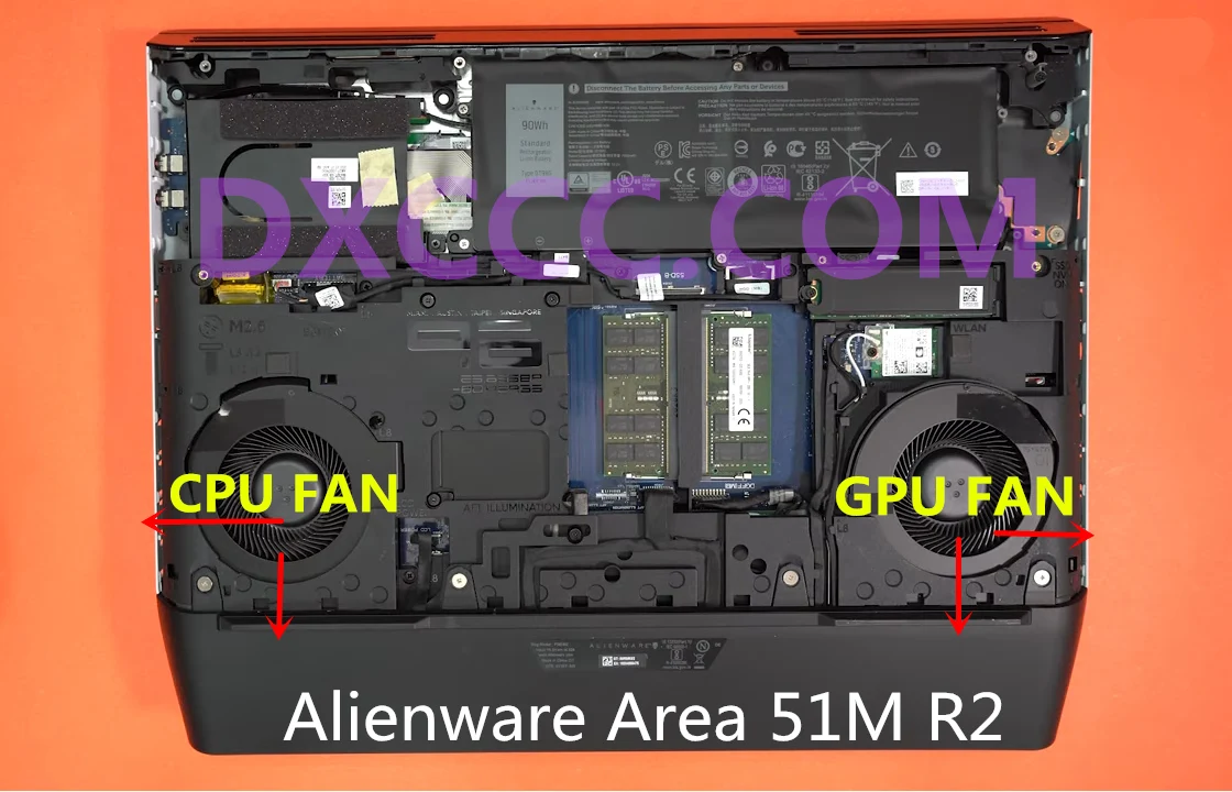 CN-0TW5Y8 CN-0TPV77 SUNON EG80151S1-C010-S9A EG80151S1-C020-S9A DELL Alienware Area-51m R2 CPU 냉각 팬용