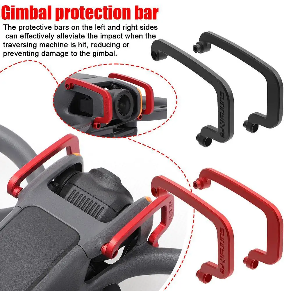 Gimbal Bumper para Dji Avata 2 Drone, Barra protetora de liga de alumínio anti-colisão, Camera Lens Protector, Drone Acessório