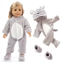 New Animal Pajamas For 18 Inch American Girl Doll 45cm Our Generation Doll, Girl Doll Clothes And Accessories