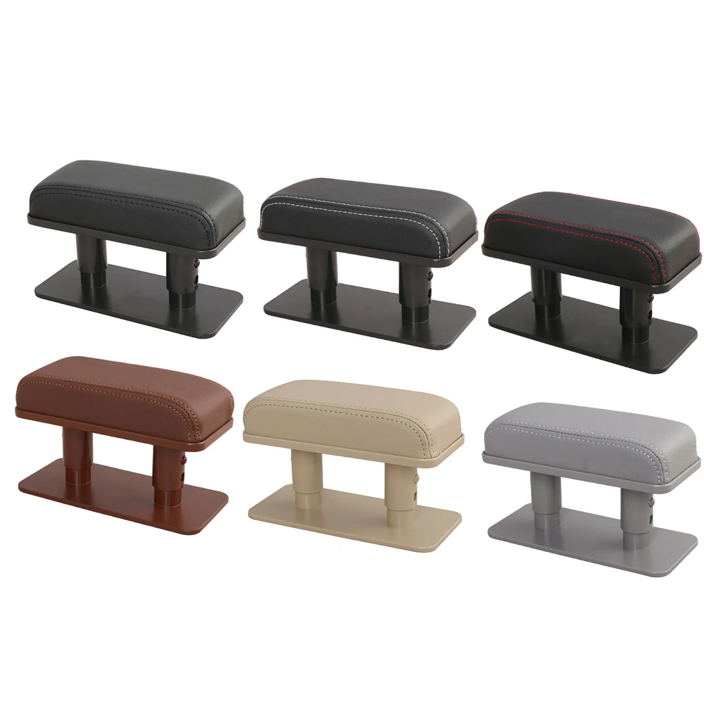 

1* Car Armrest Pad Adjustable Height Comfort Armrest Pad Leather Cushion Car Armrest Elbow Support Pad Auto Interior Accessories