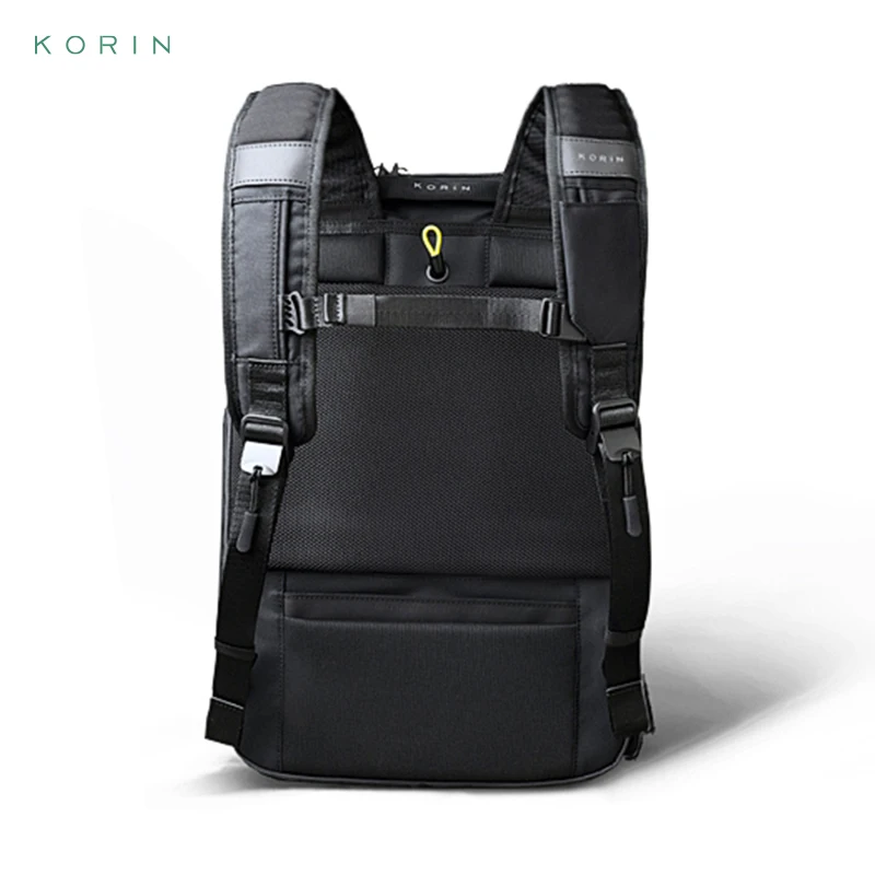 Imagem -04 - Korin-mochila Impermeável e Anti-roubo pu Mochila Escolar Mochilas de Negócios Mochila Masculina Unisex Casais Novo 15.6