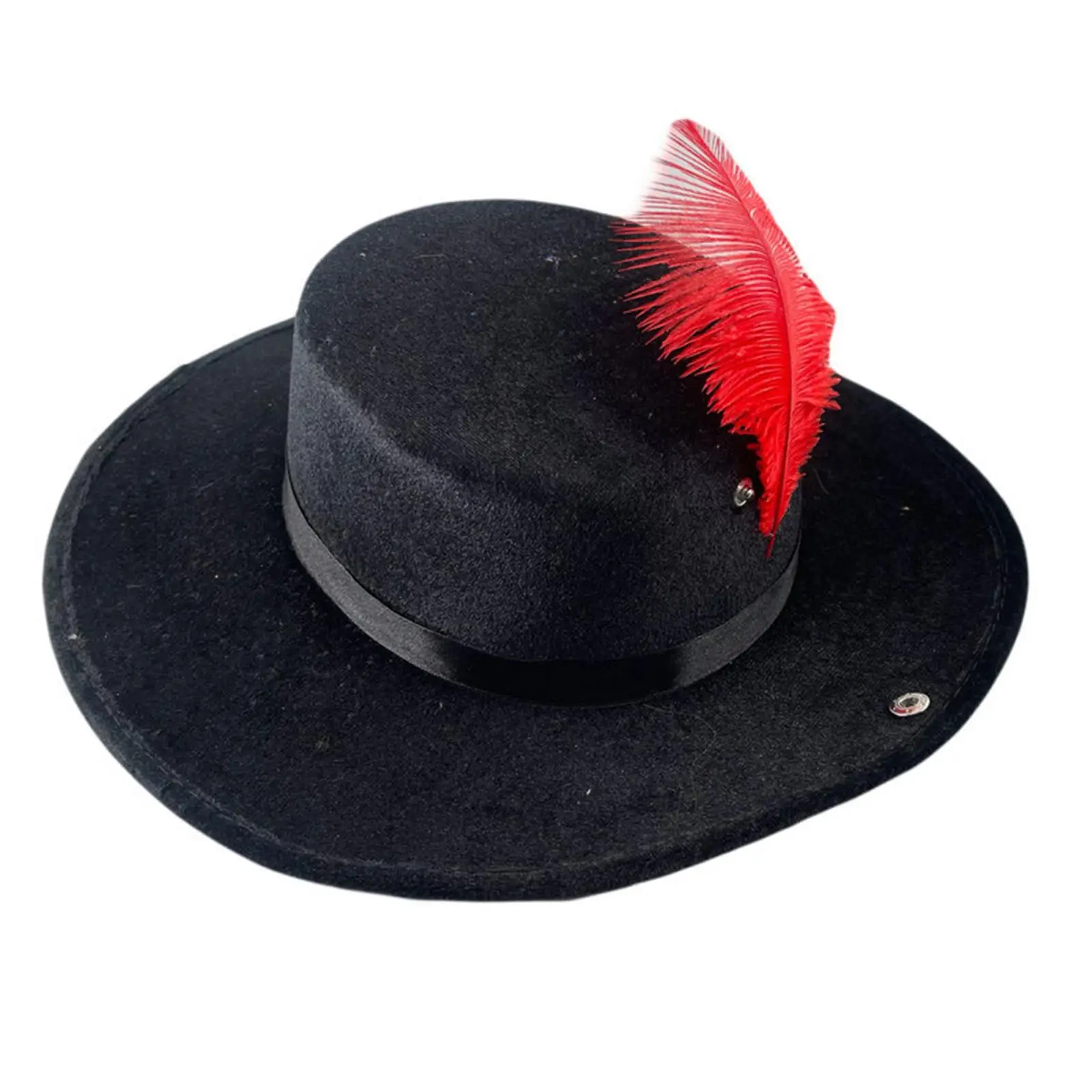 Fedora Hat Jazz Hat Headwear Cap with Feather Decors Cowboy Hat Cowgirl Hats for Wedding Men Women Girls Engagement Beach