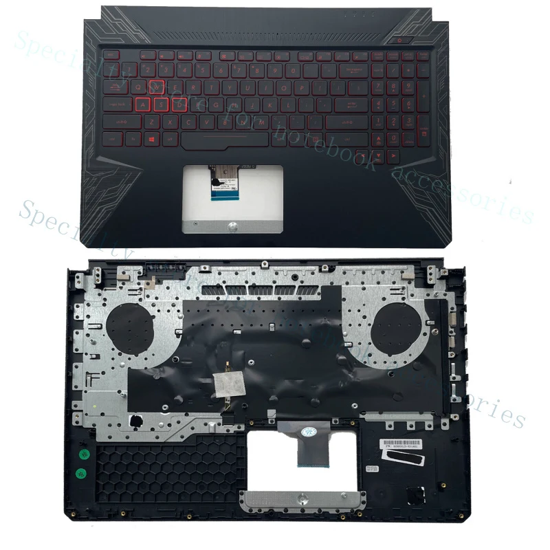 

A+ For Asus TUF Gaming FX80 FX504 Upper Case Palmrest Cover Backlit Keyboard US