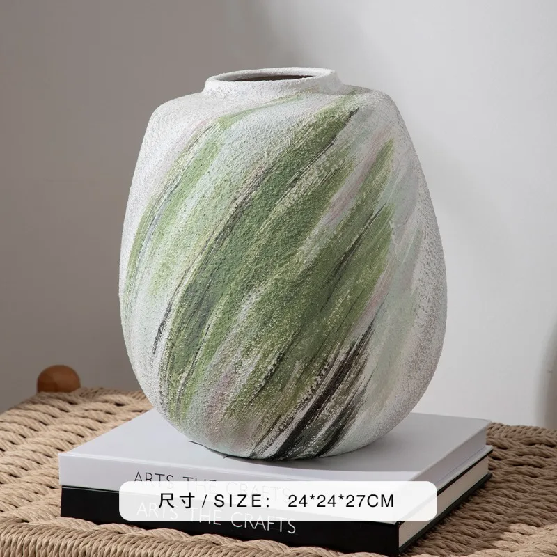 FOR Hand Painted Ceramic Vase Living Room Flower Arrangement Ornament Creative Crafts