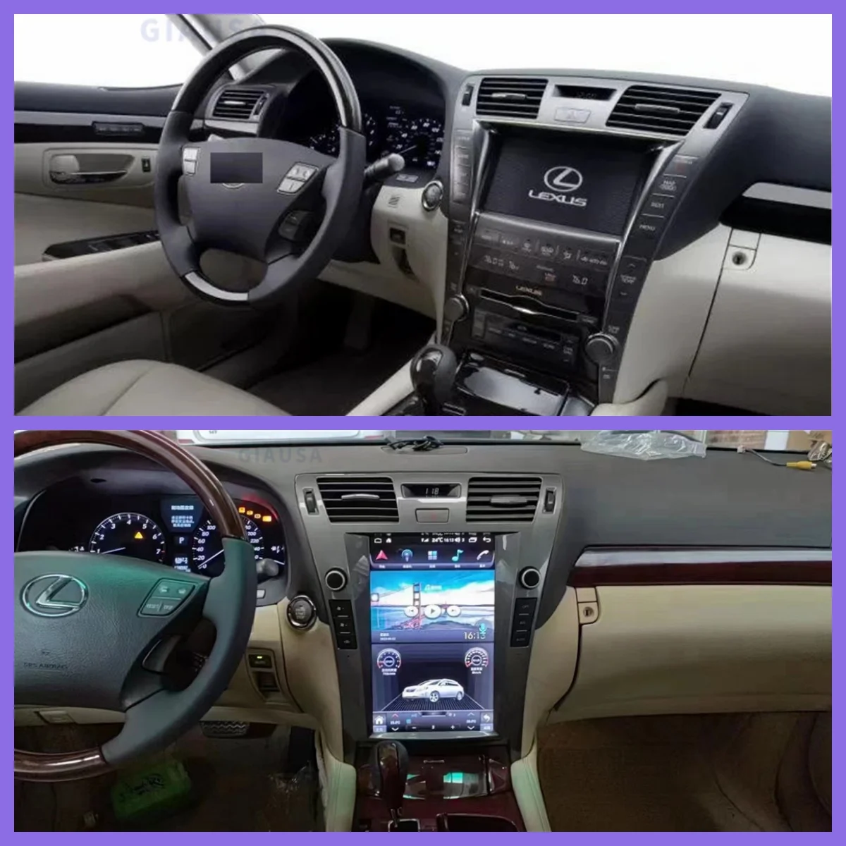 

Для Lexus LS460 2006-2011 аудио 2din Android 14 приемник вертикальный стиль авто мультимедийный плеер стерео GPS навигация головное устройство