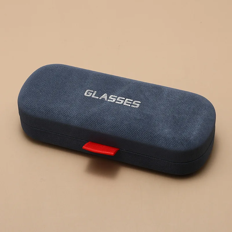 Fashion hard-shell minimalist flip-top eyeglass case - durable and pressure-resistant eyeglass storage box