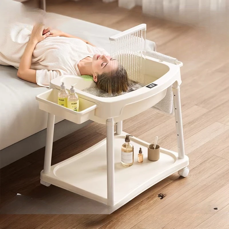 Pregnant Women Hair Wash Basin Shampoo Tray for Bedridden Lying Down Hair Washer Portable Shower Tray for Home Elderly Care