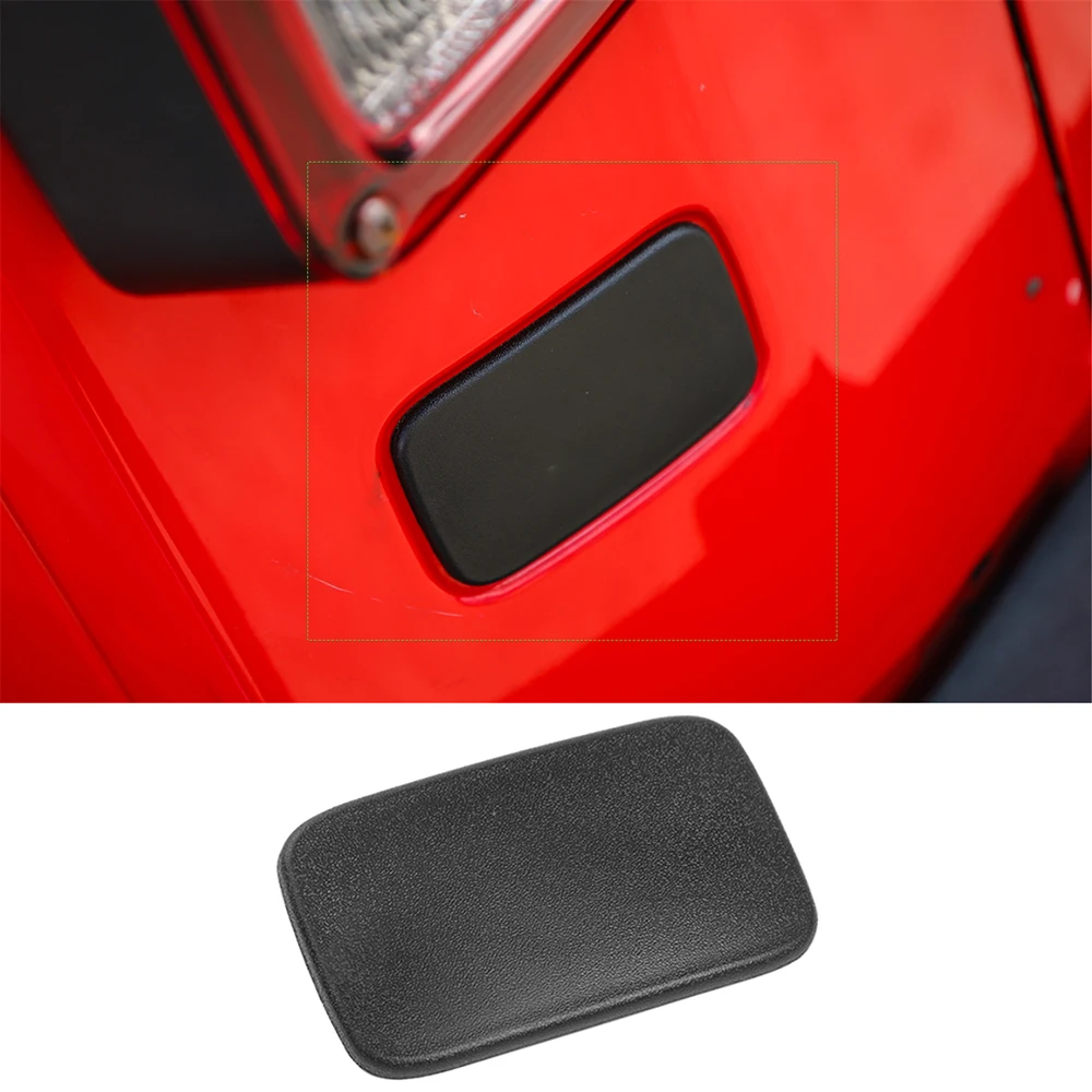 

Car Left Tail Light Lamp Lower Rear License Plate Cover Decoration Trim for Jeep Wrangler JK 2007-2018 Accessories Black ABS