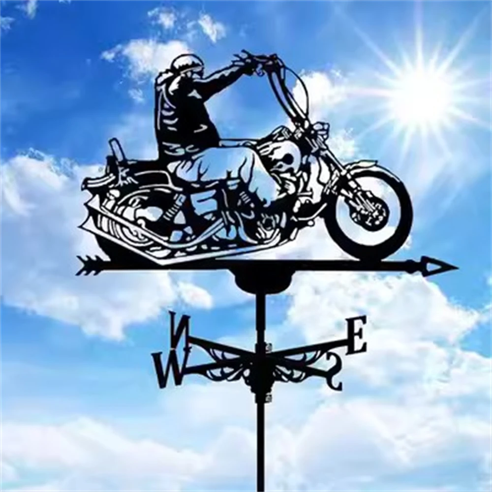 cata vento Metal Weathervane Laticínios Gado Ferro Weather Vane, Indicador Direção do vento Edifícios Jardim decorações ao ar livre Decoração Jardinagem