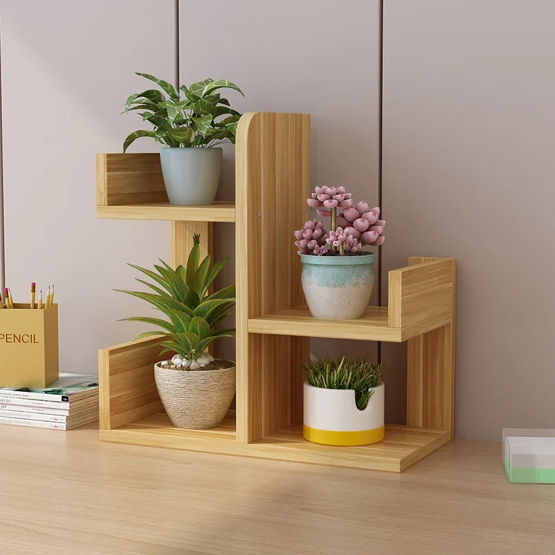 الشمال زهرة الجرف رفوف النباتات شرفة بوعاء البستنة رفوف النباتات الخشبية الأصالة أثاث الحدائق Porte-plantes FYPS