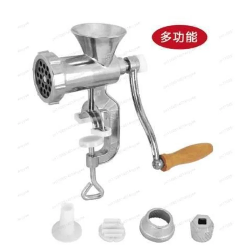 3-in-1 Manual Food Grinder & Sausage Stuffer | for Meat, Vegetables & Garlic, Includes Sausage Filling Kit, Clamp-On Design