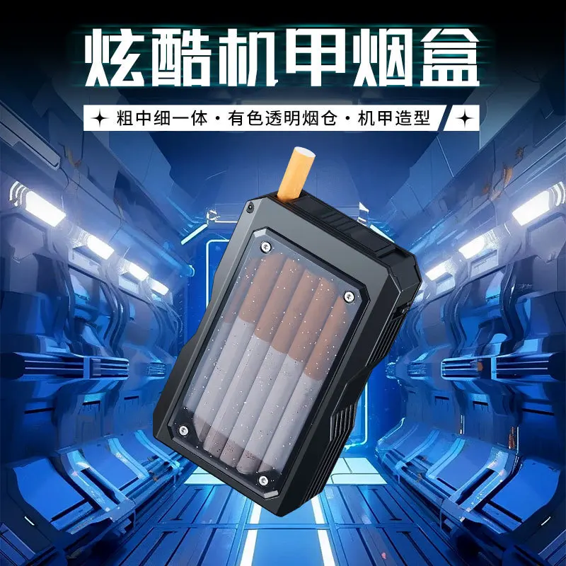 Suitable for thick medium fine Cigarette Case Transparent visible 20 pack Waterproof Cigarette storage Box Smoking Accessories image 3
