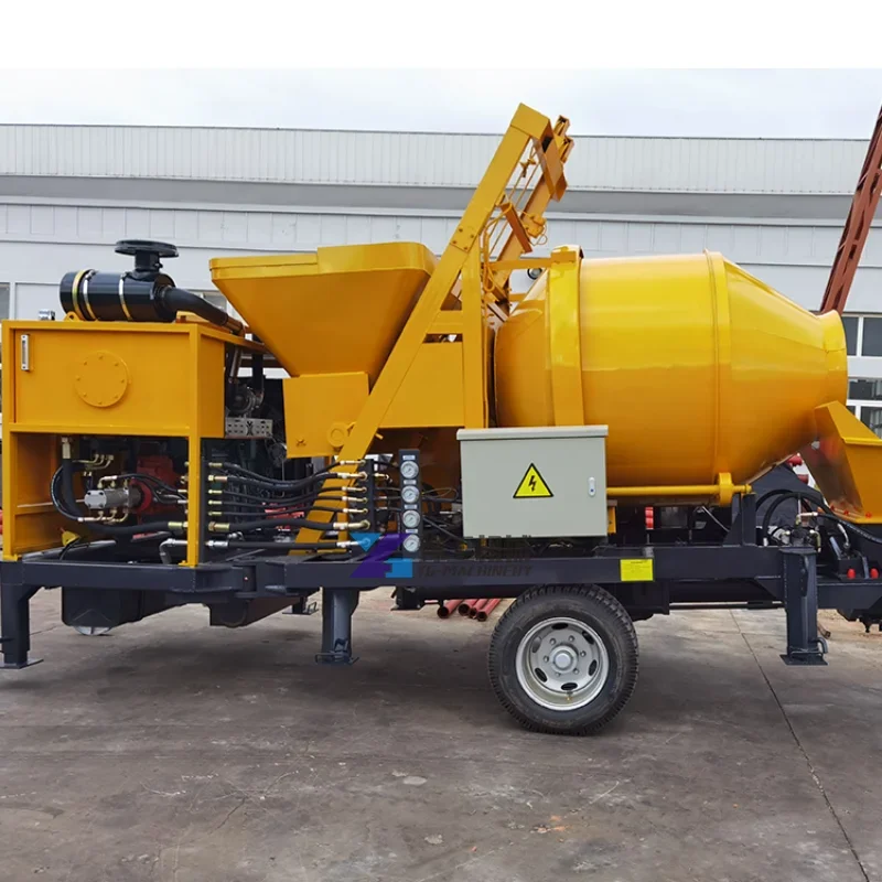 20m3/h High Pressure Concrete Pump Diesel Engine Cement Grouting Machine Trailer Mounted Concrete Pump Construction Machinery