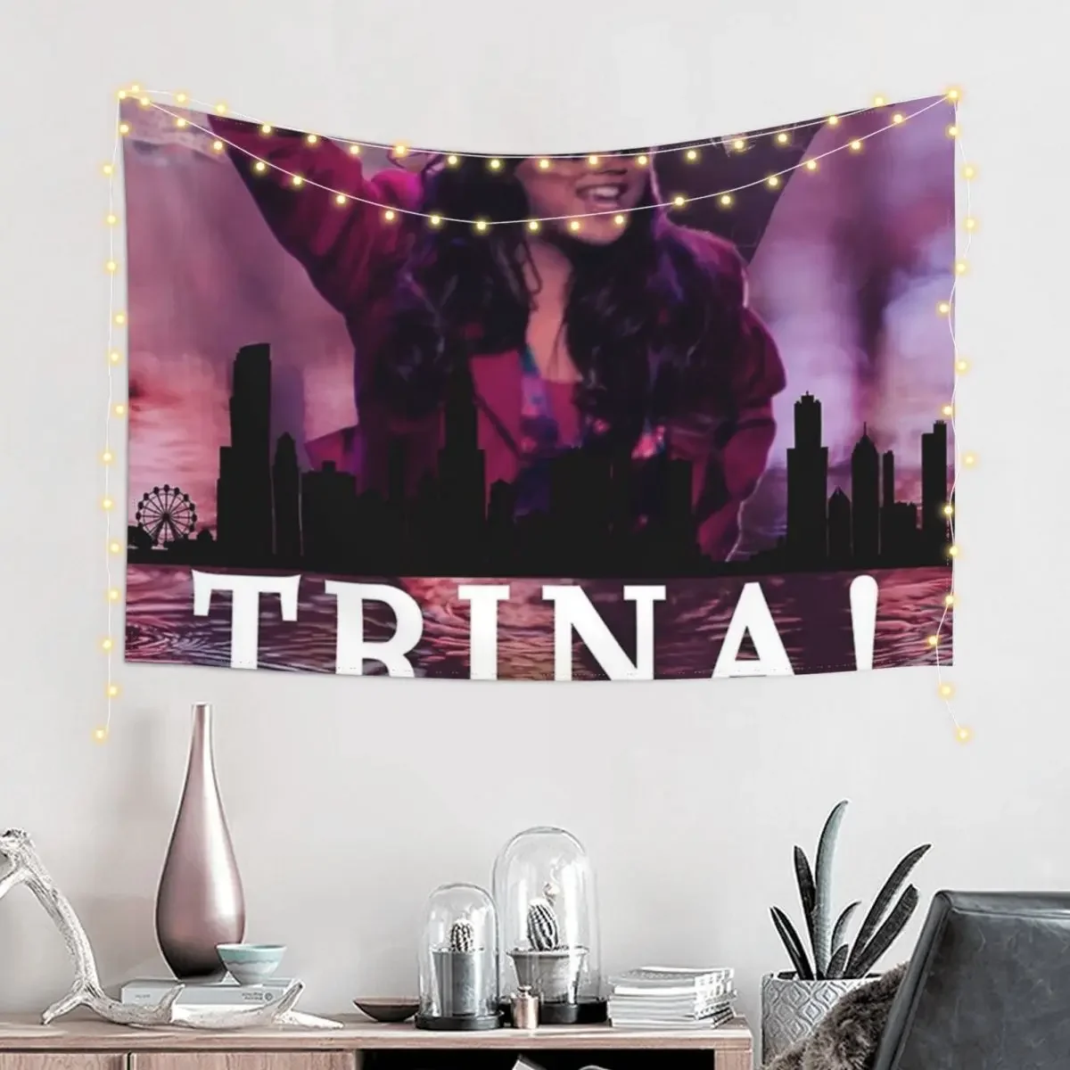 Trina Vega Victorious Chicago Flyer Poster Tapestry Decoration Wall Bathroom Decor Wall Tapestries Tapestry