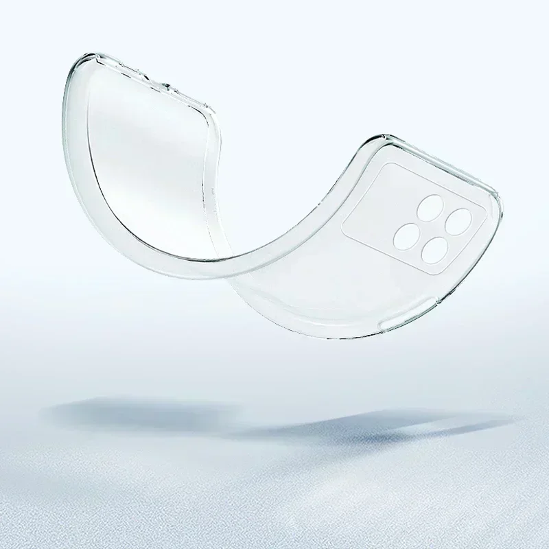 Xiaomi Redmi Note 13,4g,k70,k70e,poco x6 pro,5g用の超薄型透明TPU電話ケース,耐衝撃性シリコンケース