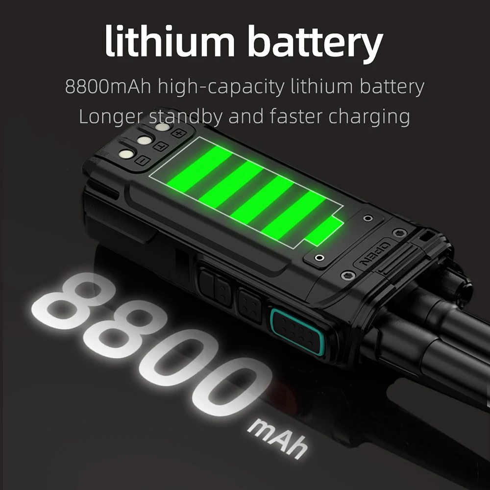 KSUN CT67P GPS IP68 شبكة مقاومة للماء POC تناظرية مزدوجة الوضع جهاز اتصال لاسلكي مع وظيفة التتابع توقعات الطقس