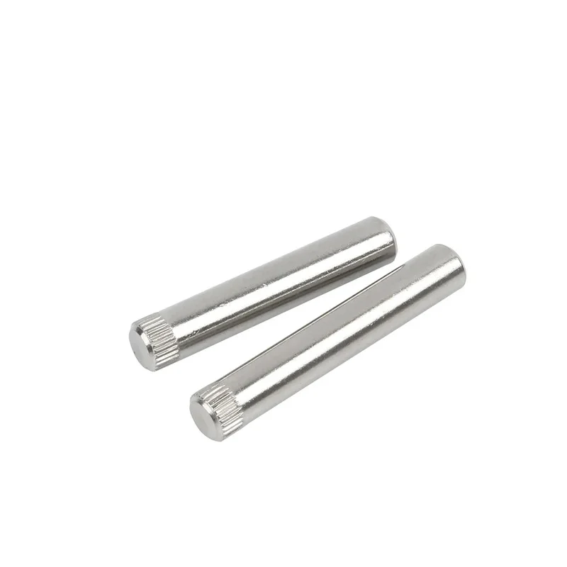 

M1.5 M2 M2.5 M3 M4 M5 M6 M8 304 Stainless Steel Knurled Shaft Pin / Solid Cylindrical Dowel Pin for Jigs & Fixtures