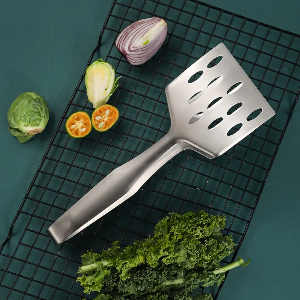 

1Pcs Durable Buffet Clamp High Quality Material Creative Design Kitchen Serving Tong Silver Food Clip Stainless Steel Food Tong