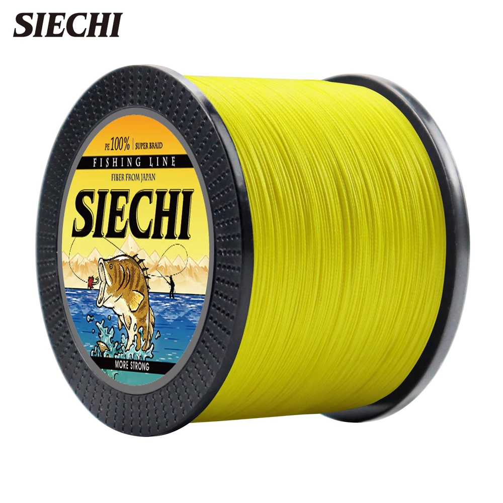 SIECHI 4 Strands Multifilament Fishing Line 300M 500M 1000M Carp Fishing Line 8-80LB PE Braided Line Fishing Accessories