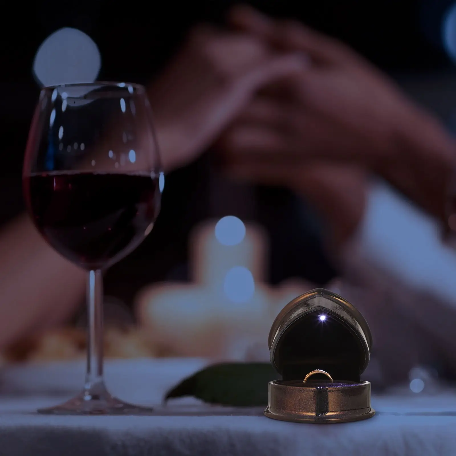 LED Jewelry Box Premium ABS Material Storage Case for Necklace Earrings Practical Design Gift Jewelry Packaging Display Tool