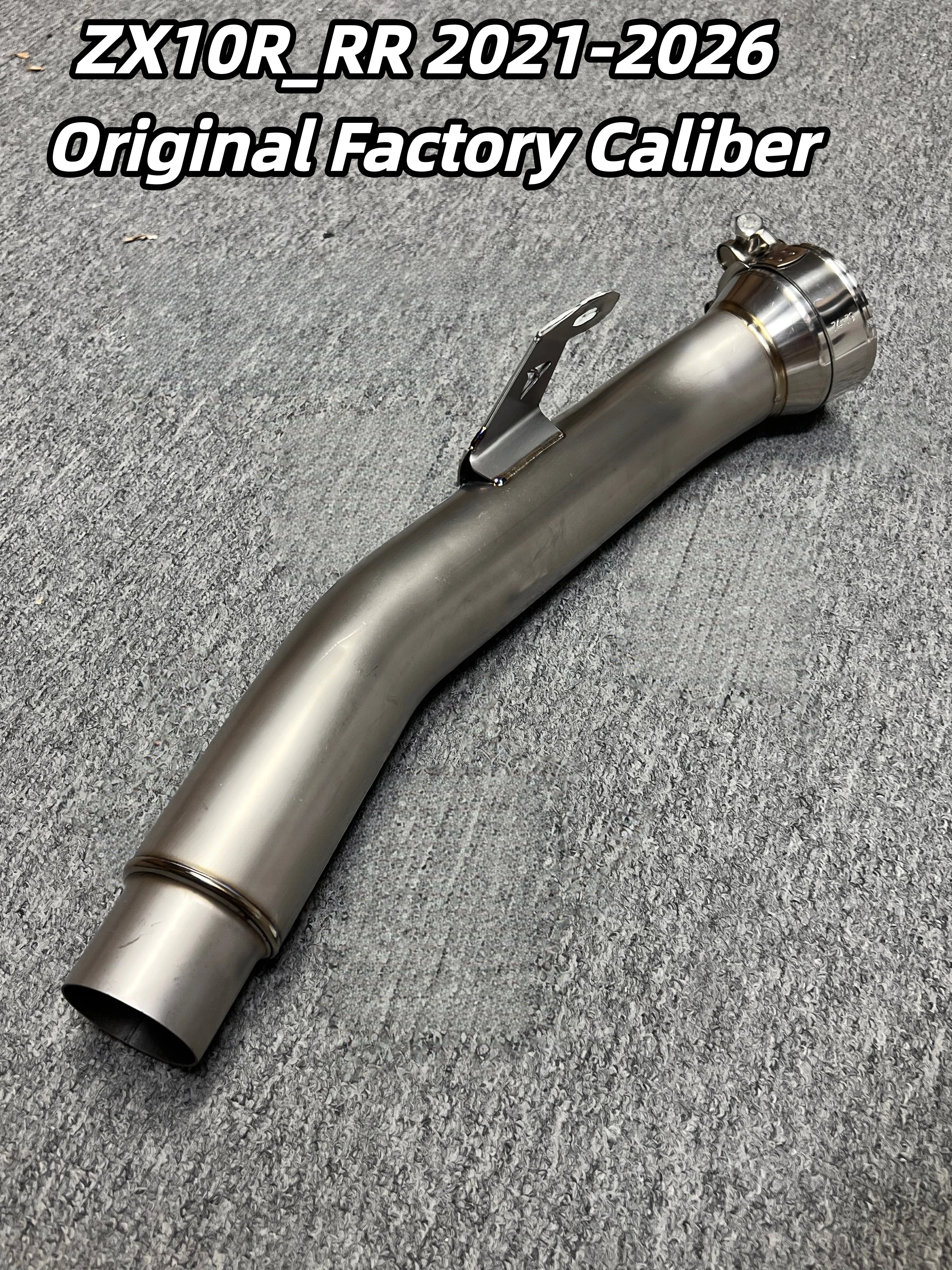 For Kawasaki Ninja ZX10R 2021-2026 FST Thick Titanium Mid Link Pipe, Resonator Delete, Corrosion Resistant Moto Escape