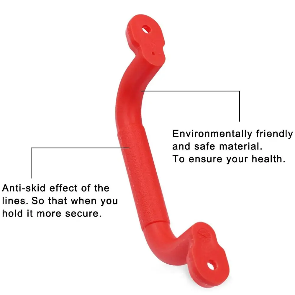 어린이 놀이터 안전 미끄럼 방지 핸들 그립 장착 하드웨어 키트, 클라이밍 프레임 스윙, 어린이 스포츠 장난감 액세서리, 1 쌍
