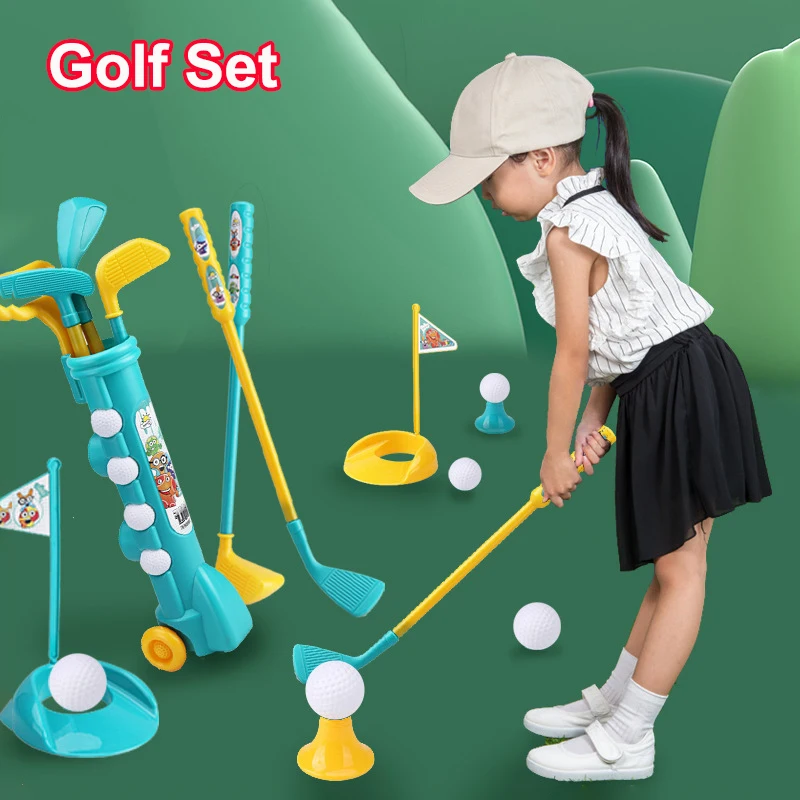 Children's Golf Club Set Parent-child Interactive Fitness Golf Toys Children's Indoor and Outdoor Sports Toys Christmas Gifts