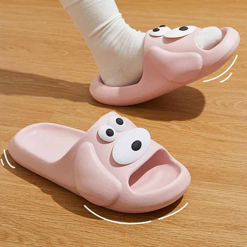 

Platform sandal slippers women Dog ears Cartoon cute Kawaii Flip Flops summer Beach Indoor Outdoor Soft Sole Non Slip Anti Skid