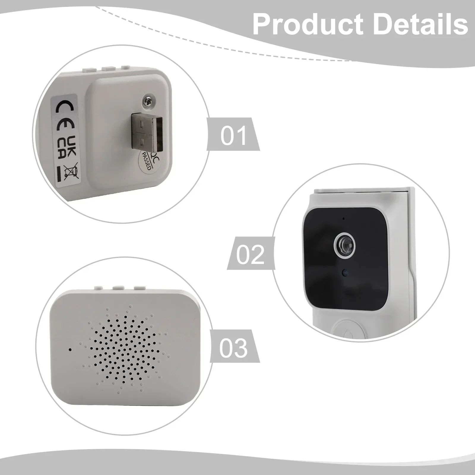 Sonnette vidéo intelligente Wi-Fi, interphone vocal à distance, haute définition, sonnette infrarouge, téléphone portable