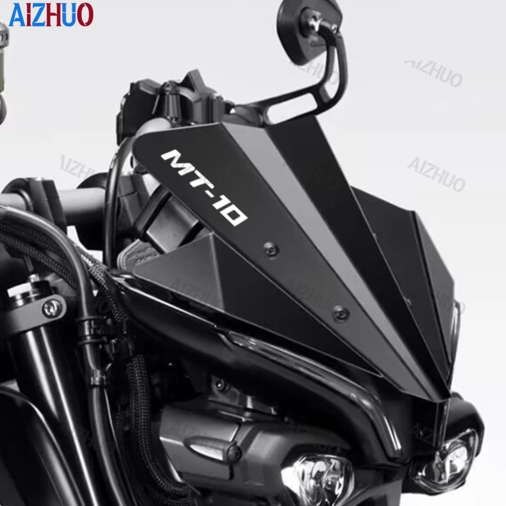 

For Yamaha MT-10 MT10 MT 10 2022 - 2025 2026 Motorcycle Aluminum Windshield Fairing Wind screen Decorate Deflector Accessories
