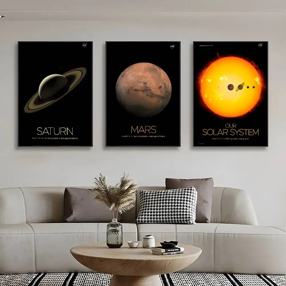 Enthusiast Planet Universe Poster HD art sticky wall waterproof home living room bedroom aesthetic decoration