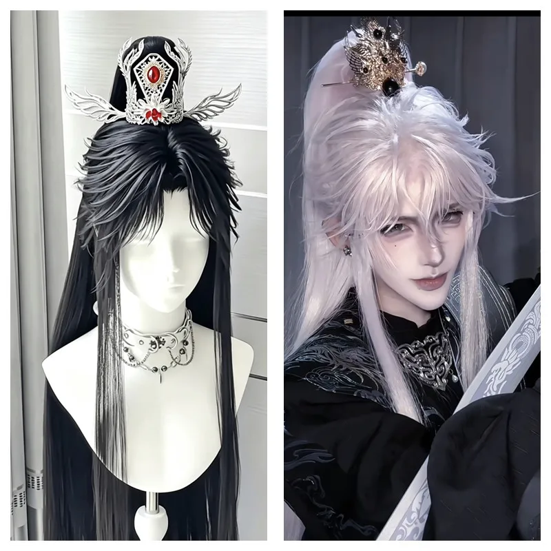 Latest Men's Jewelry Crown Headdress Hanfu Men&Women Chinese Traditional Hairwear Cosplay Prop Male Vintage Tuinga Topknot Gfit