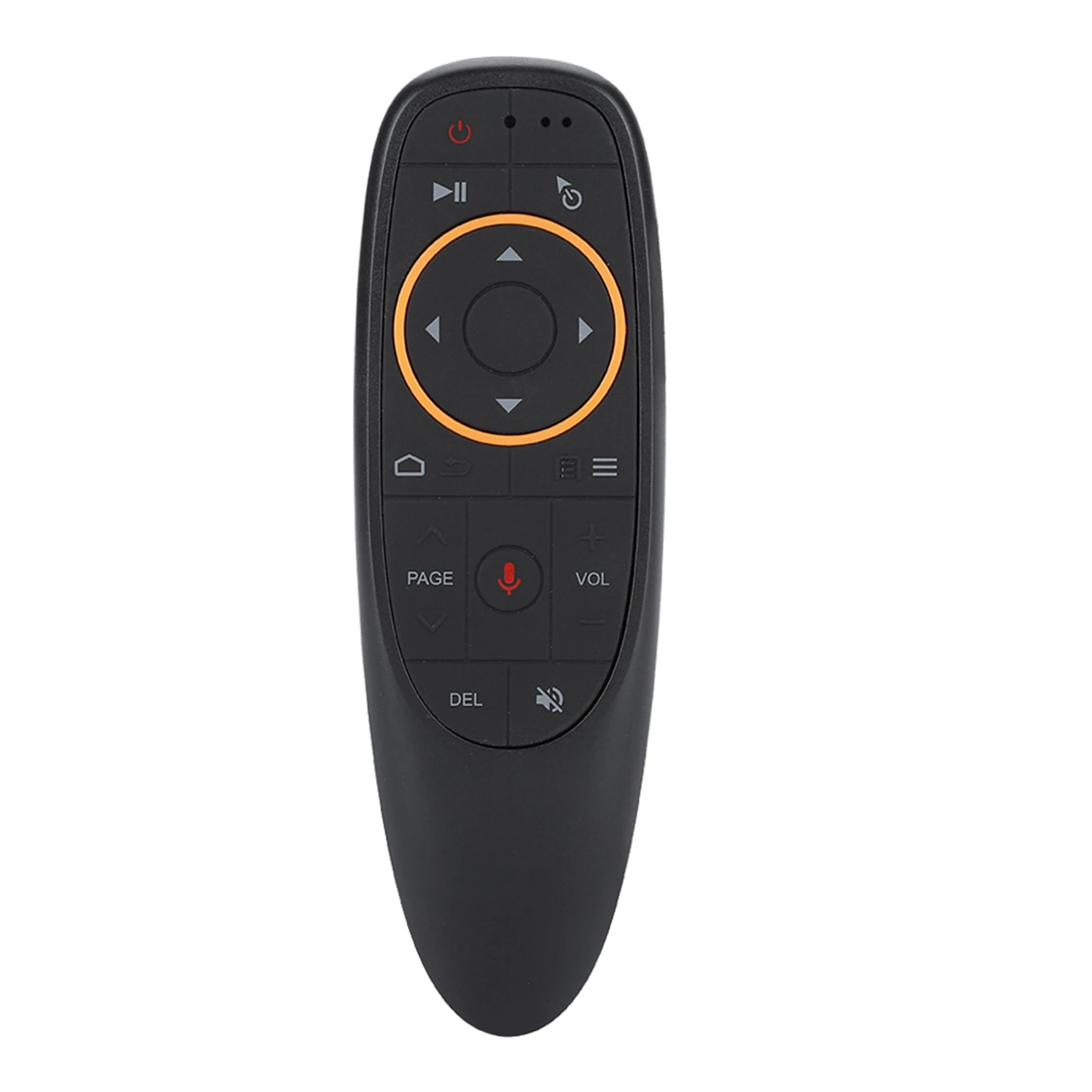 Air Mouse Teclado e Mouse Controle Remoto, 2.4G Voz Sem Fio, 17 Teclas, Giroscópio para Caixa de TV e PC