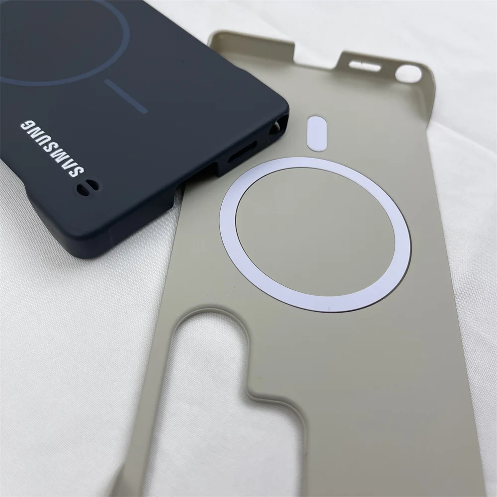 Ultra Slim Frameless Magnetic Case For Samsung Galaxy S25 Edge S24 S23 S22 Ultra Plus FE For Magsafe Wireless Charger Hard Cover - náhled 4