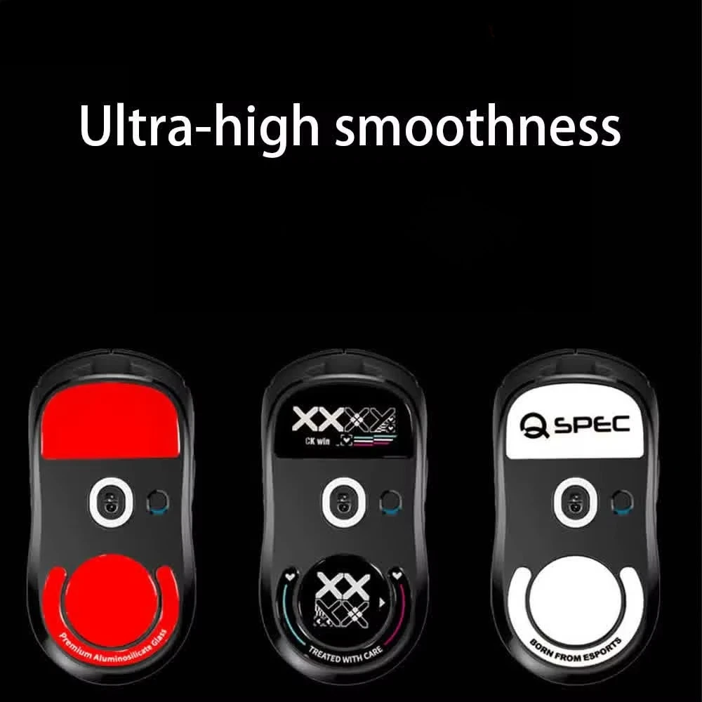 1 Pack Glass Mouse Skates Glide Feet Pads Mouse Feet Sticker Anti Slip For G Pro X Superlight Rounded Curved Edges Accessories