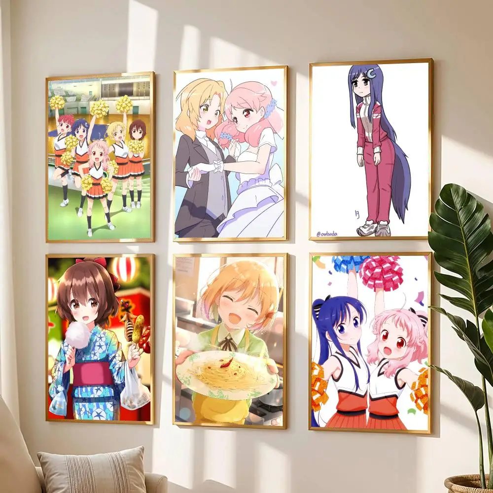 anime A-Anima Yell-L Painting Calligraphy Boho Botanical Decor for Living Room  Elegant Home Style