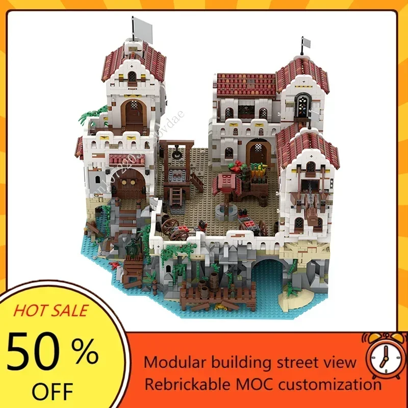 Pirates Of Barracuda Bay Modular MOC Creative street view Model Architecture Education Custom Puzzle Assembly Model Toys Gifts