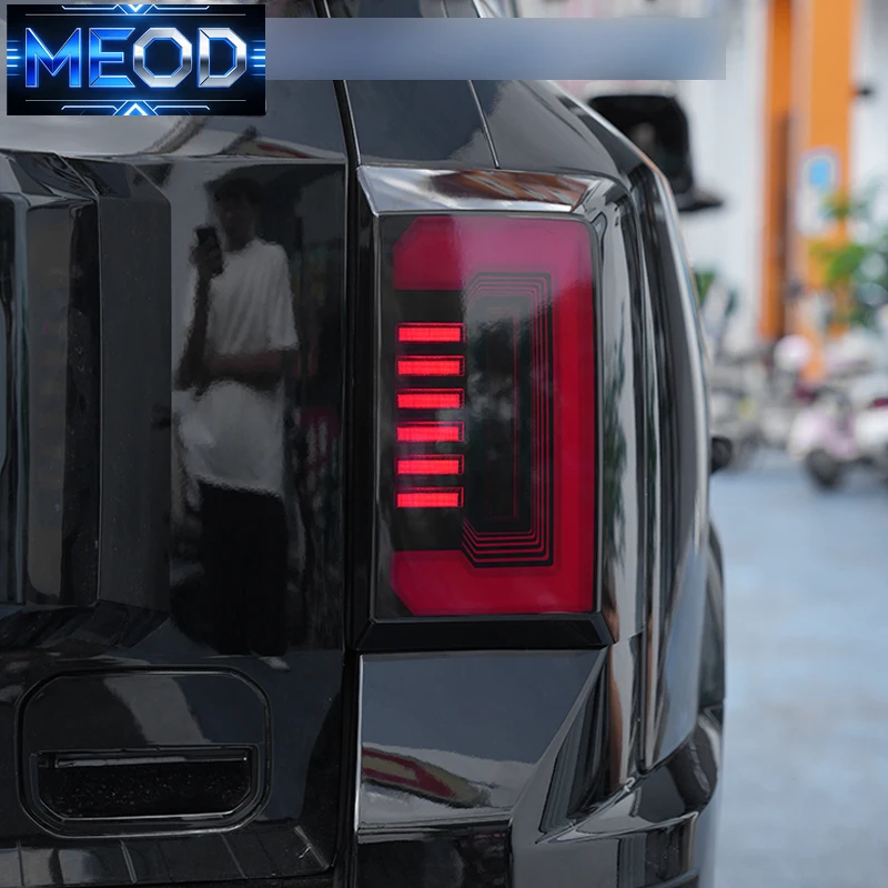 New blackened tail light protective cover blackened rear light decorative cover car light for BYD Leopard 8 car accessories