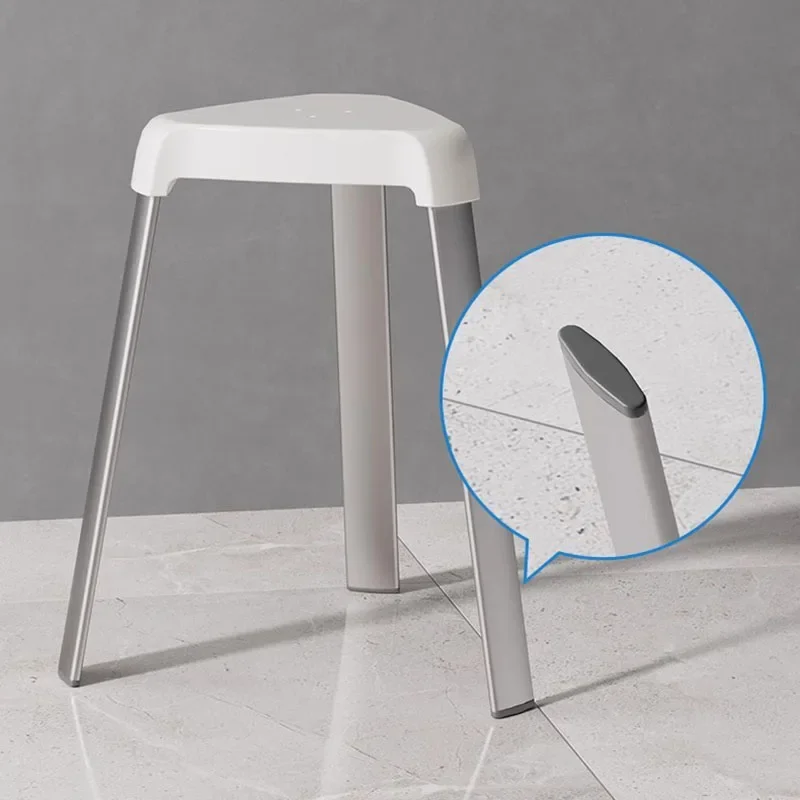 Japanese Style Triangle Shower Stool Aerospace Aluminum Bath Stool Non Slip Safety Bath Seat Elderly Pregnant Women
