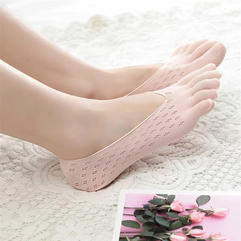 Orthopedic Toe Compression Socks Toe Socks No Show Low Cut Liner Five Finger Socks Toe Separator Sock for Women Men Bunion image 5