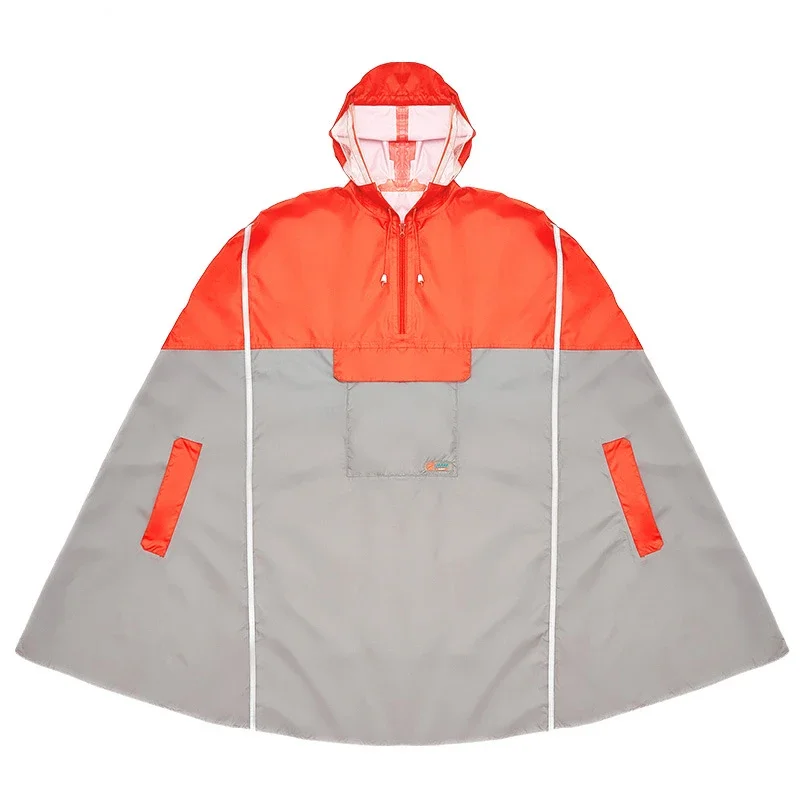 Impermeable Raincoat Women/Men Outdoor Rain Poncho Backpack Reflective Design Cycling Climbing Hiking Travel Rain Cover