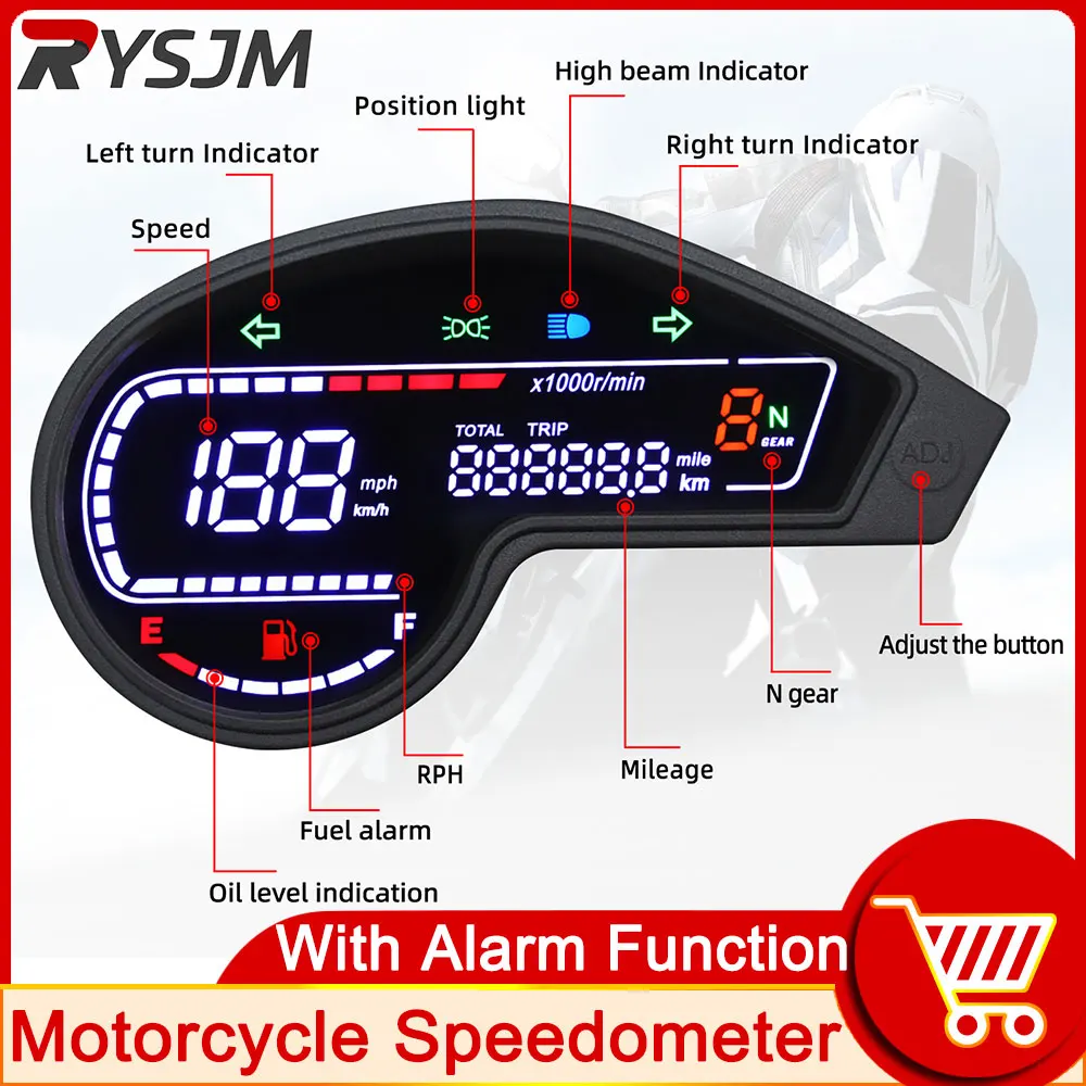 NEW 2003-2014 CRV Digital LED Odometer Speedometer Tachometer Motorcycle For Honda NXR150 NXR125 XR150 GY200 Mexico Brazil