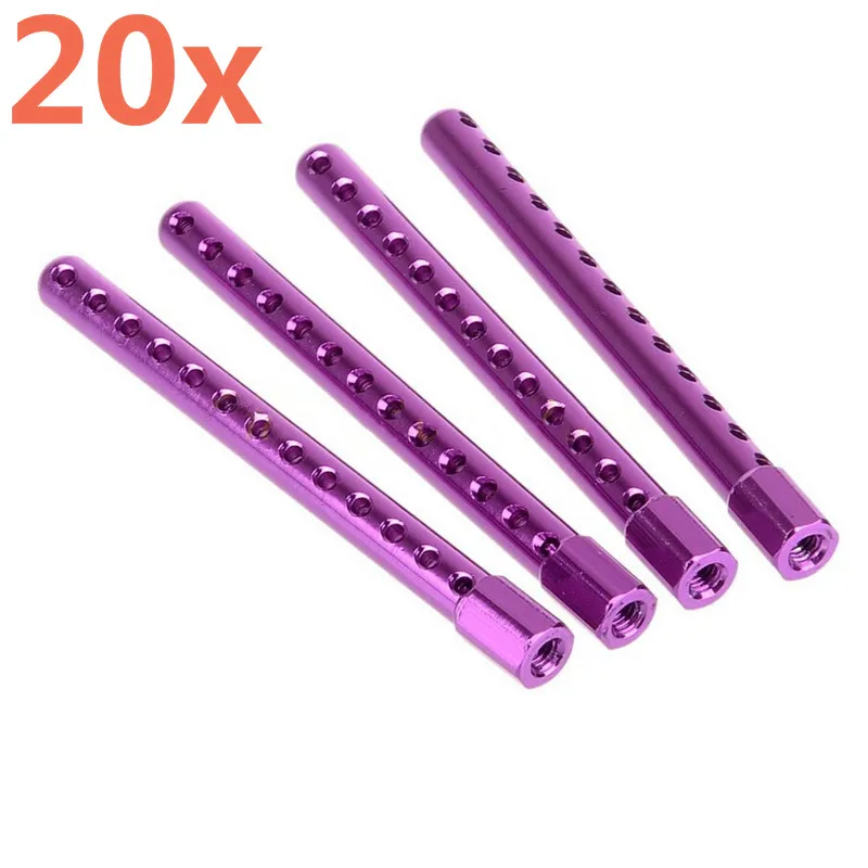 20Pcs/Lot HSP Upgrade Parts 102037 (02010) 122037 Aluminum Body Post Mounts For 1/10 RC Car CNC SONIC 94102