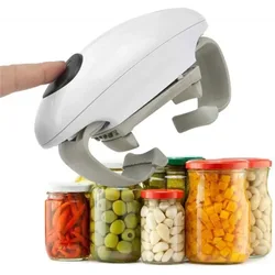 Electric Can Opener Smooth Edge Practical Automatic Jar Bottle Openers Double ear can opener kitchen glass can opener