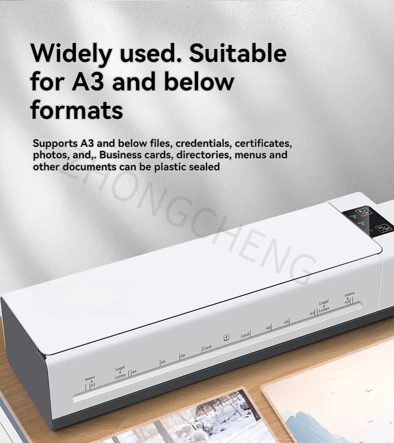 

Обновление офиса GD399 Ламинатор, Бытовая небольшая машина для запечатывания, Фотоавтоматическая машина для термопластика формата А3