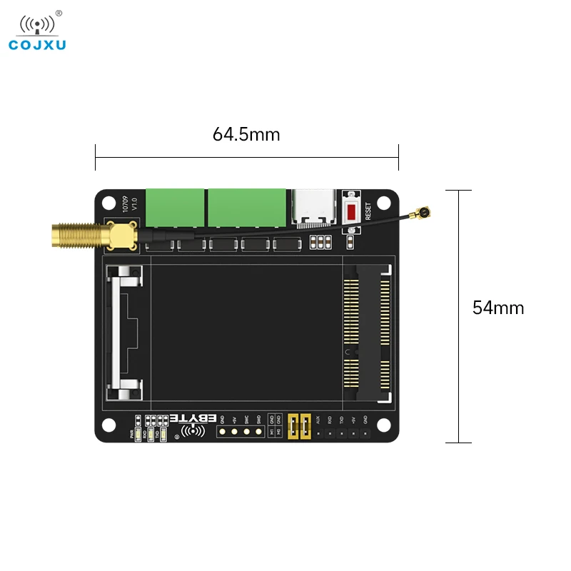 PCIE Transfer płyta testowa 230/433/470MHz PCIE interfejs LoRa rozprzestrzenienie spektrum COJXU E15-PCIE-T1 RS485/RS232/USB