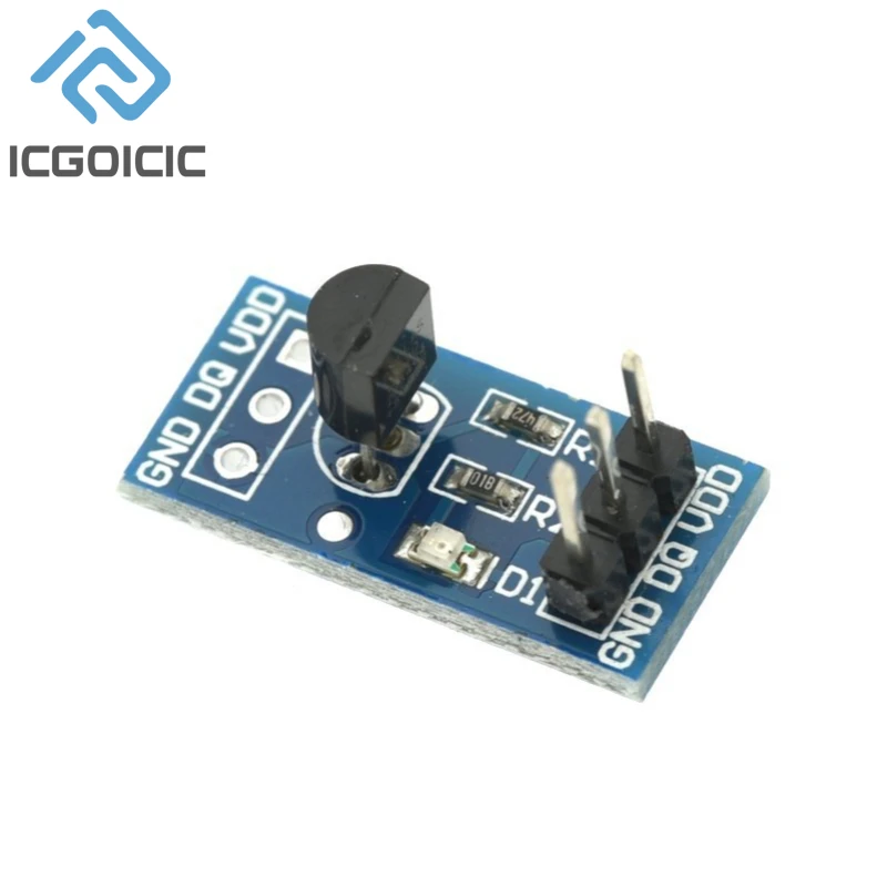 DS18B20 Módulo de medición de temperatura interruptor de Control de temperatura Módulo Sensor de temperatura DS18B20 Placa de desarrollo