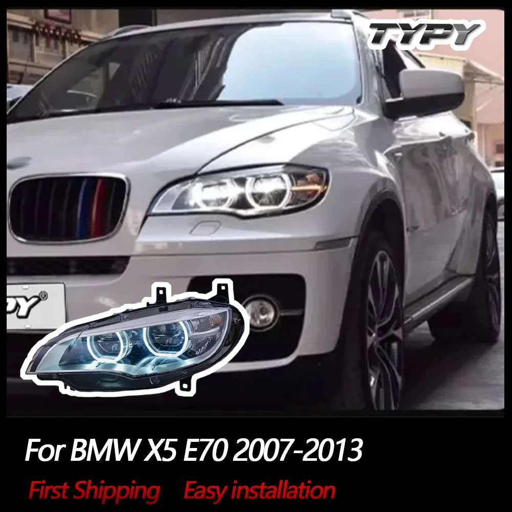 

TYPY Car Lights For BMW X5 E70 Headlight 2007-2013 LED Projetor head Lamp Daytime Running Light Automotive Accessories